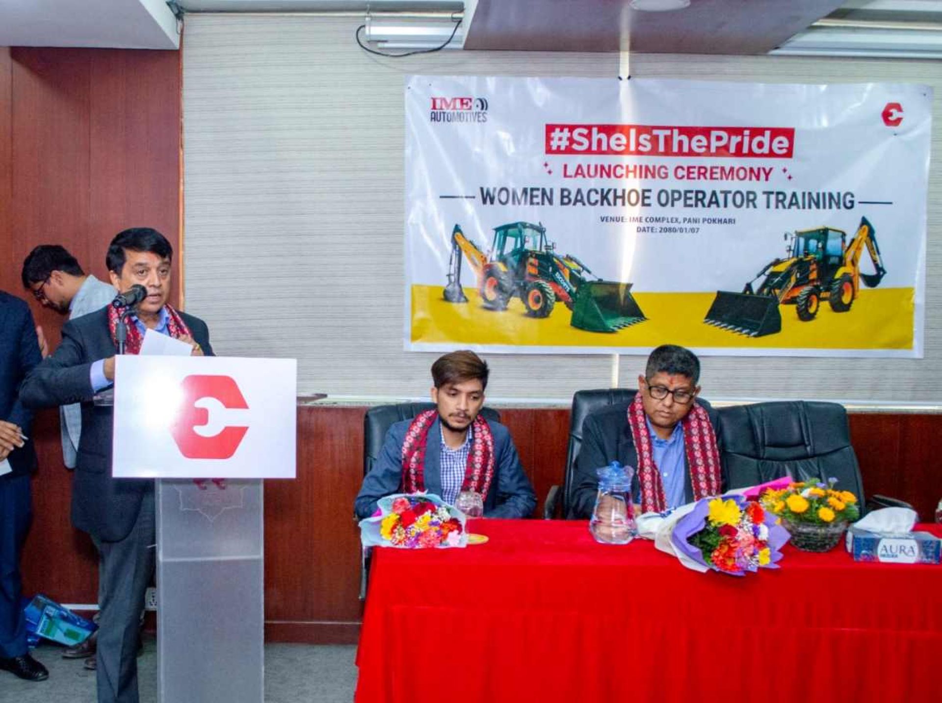 आईएमई अटोमोटिभद्वारा महिलालाई निःशुल्क हेभी इक्यूपमेन्ट अपरेटर तालिम